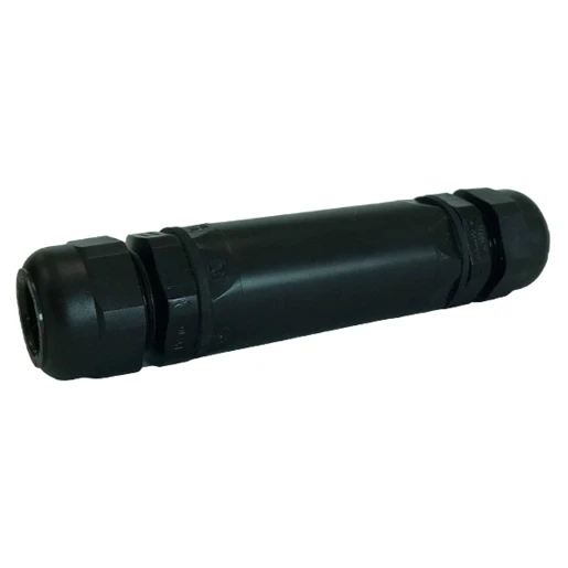 Wiska Kabelverbinder M25 met 3x connector en 2x wartel ESKV25 zwart