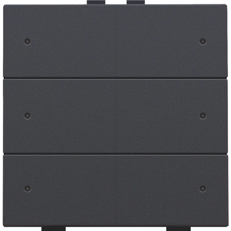 Niko Drukknop met led en comfortsensoren Home Control 6-voudig antraciet inbouw 122-52206