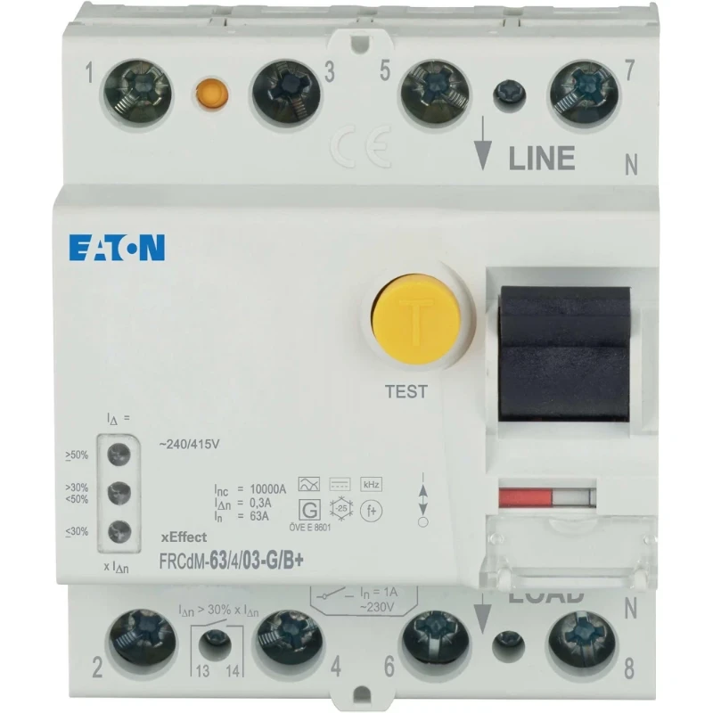 Eaton xEffect aardlekschakelaar digitaal 4p 63A 0.3A type B+ 167886