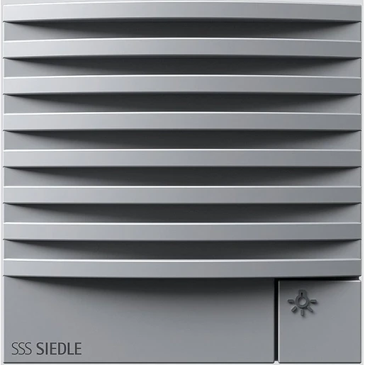 Siedle Deurluidsprekermodule line-level spreken/bellen kunststof zilver 200087581-00