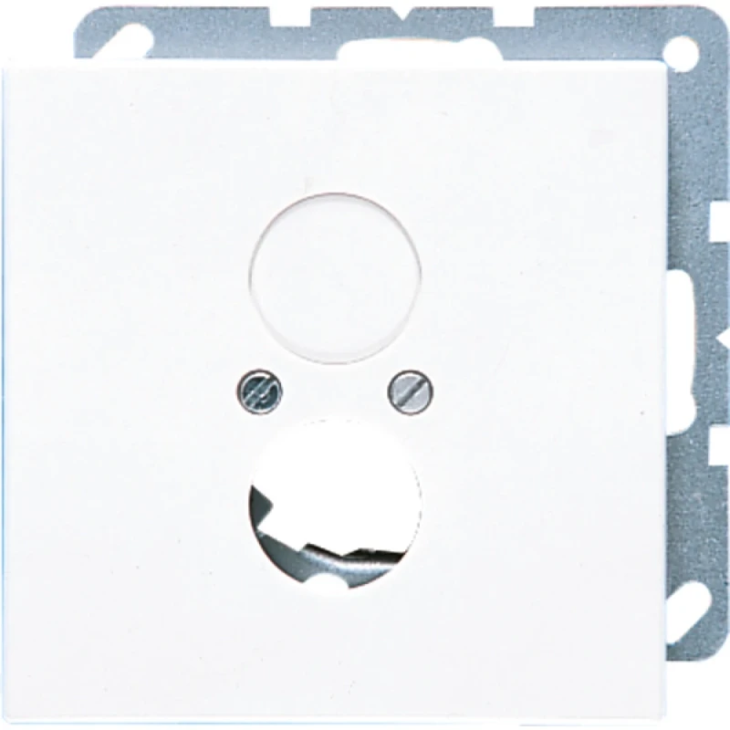 Jung LS range centraalplaat bnc-doos ls990 Luidsprekeraansluiting 1 connector Zonder label wit LS962WW