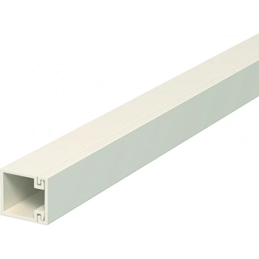 OBO WDK wandkanaal / plafondkanaal 2000x15x15mm PVC Bodemperforatie met deksel wit RAL 9001 6024963