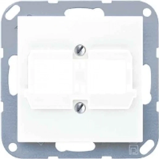 Jung AS range centraalplaat ibm a(s)500 Modular-Jack 2 connectoren Zonder label wit A569-21ACS