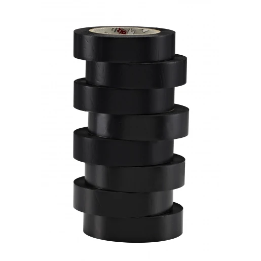 Bizline hoogwaardige vinyltape 15mmx10m zwart (1 rol)