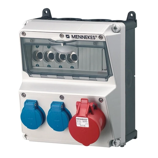 Mennekes AMAXX contactdoos combinatie 2 modules