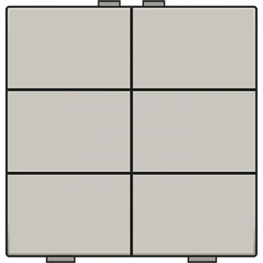 Niko Home Control Tastsensor bussysteem 6-voudig inbouw IP20 157-51006