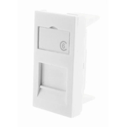 Gigamedia Faceplate 1port 225x45 wit