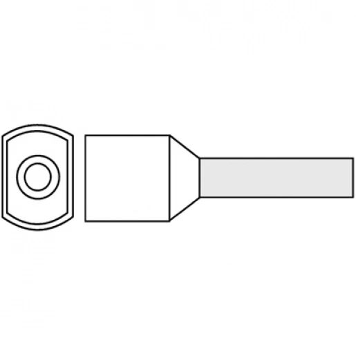 Klemko adereindhuls 0,75mm² 8mm Geïsoleerd Wit