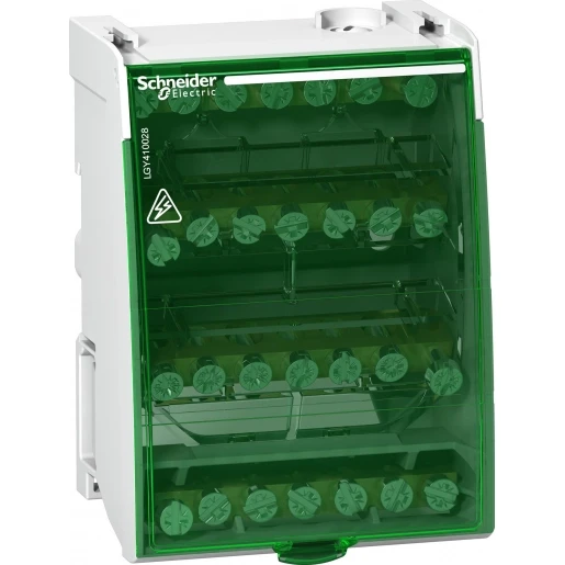 Schneider Electric VERDEELBLOK 4P 100A 4X7 AANSLUITINGEN