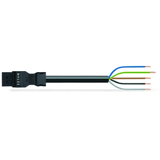 Wago Serie 891 Patchkabel gebouwinstallatie 5p Stekker Vrij kabeluiteinde 3000mm