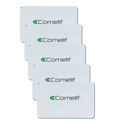 Comelit 5 OVERDRACHT KAARTEN CREDITCARD FORMAAT