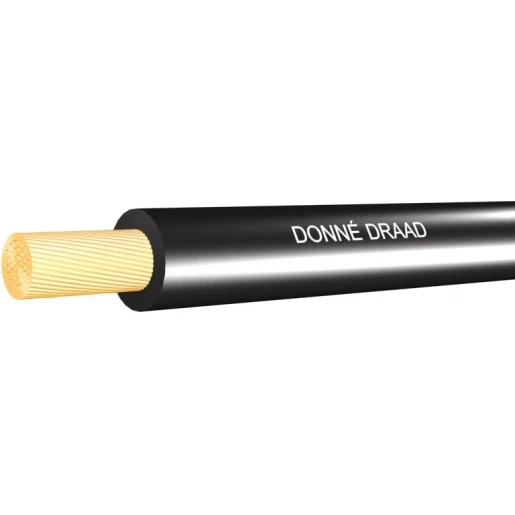 Donné VD Eca Installatiedraad 4mm² Eca PVC 70°C zwart 100M Doos D08371D3