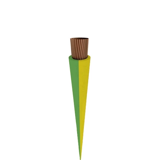 TKF ZDS H07Z-K ECA Installatiedraad 10mm² groen/geel per 1M