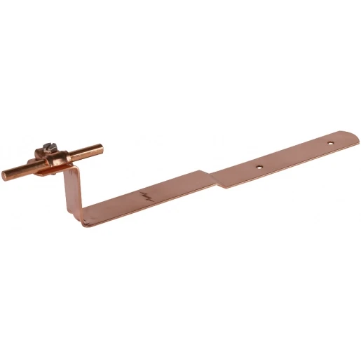 Dehn Roof conductor holder dehnquick cu for rd 6-10mm with brace l 260mm cr