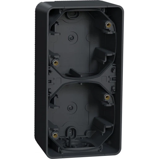 Merten Mureva Opbouwbak inbouwschakelmateriaal part box 2-voudig grijs Verticaal MUR37912