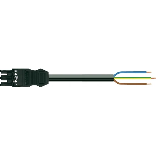 Wago SERIE 771 Patchkabel gebouwinstallatie 3p Contrastekker (female) Vrij kabeluiteinde 5000mm