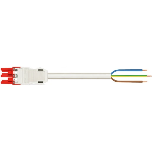 Wago SERIE 771 Patchkabel gebouwinstallatie 3p Contrastekker (female) Vrij kabeluiteinde 3000mm