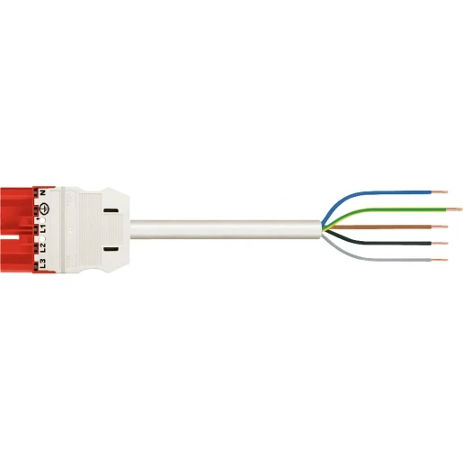 Wago SERIE 771 Patchkabel gebouwinstallatie 5p Stekker Vrij kabeluiteinde 6000mm