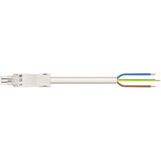 Wago SERIE 891 Patchkabel gebouwinstallatie 3p Contrastekker (female) Vrij kabeluiteinde 6000mm