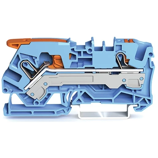 Wago SERIES 2106 Verbindingsrijgklem 1-10mm² eendr. 0,5-6mm² meerdr. Blauw