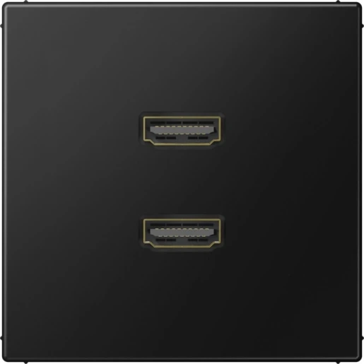 Jung LS range afdekking ls990 matzwart 2x hdmi MALS1133SWM