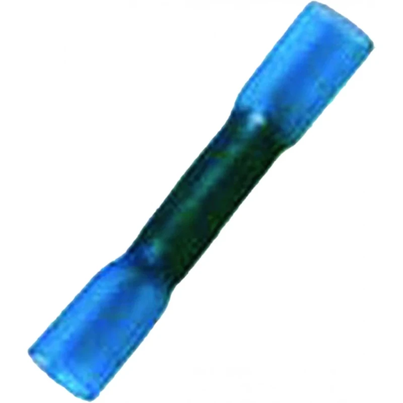 Intercable rechte st.verbinder krimp lijm blauw1,5-2,5mm2
