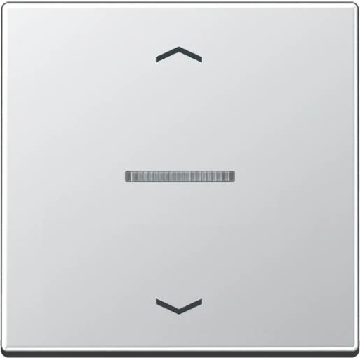 Jung A range tastafdekking standaard pijlen a500 enkelvoudig Mat aluminium RAL 9006 FMA1700PAL