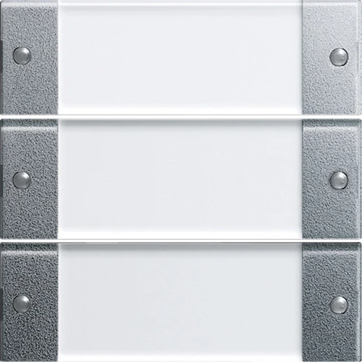 Gira Wippenset 3-v TK System 55 clear/kl.alum.