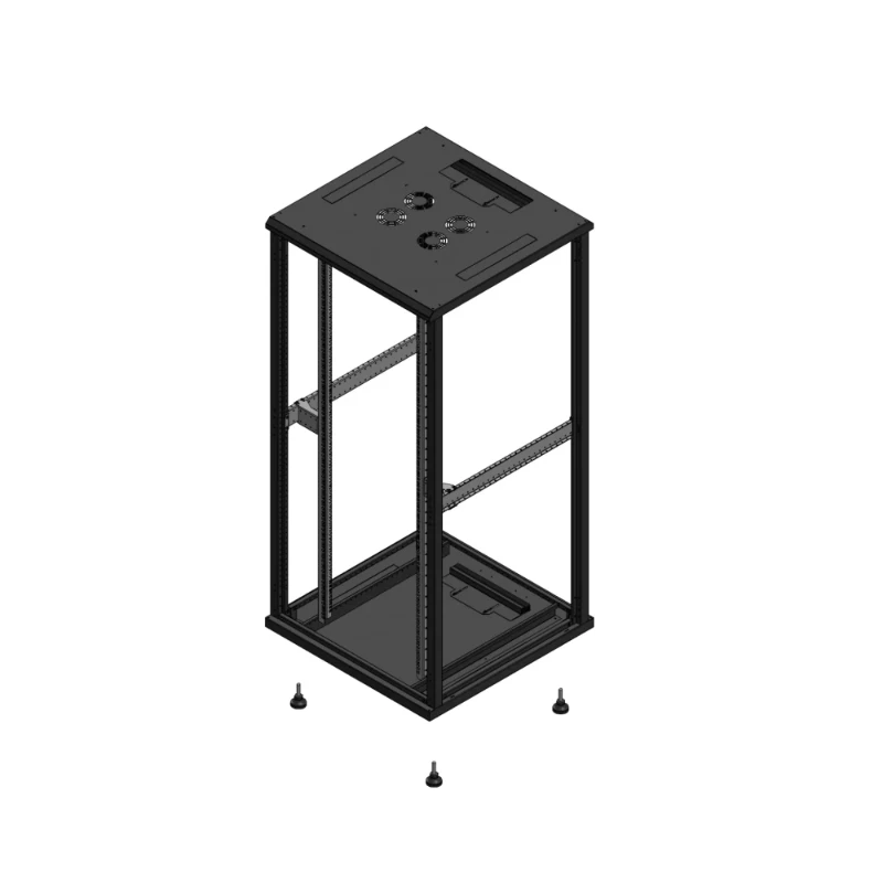 Gigamedia Vloer patchkast SP SP EX 19" 36HE 800x800mm Zwart GGM 703688SPSPEX