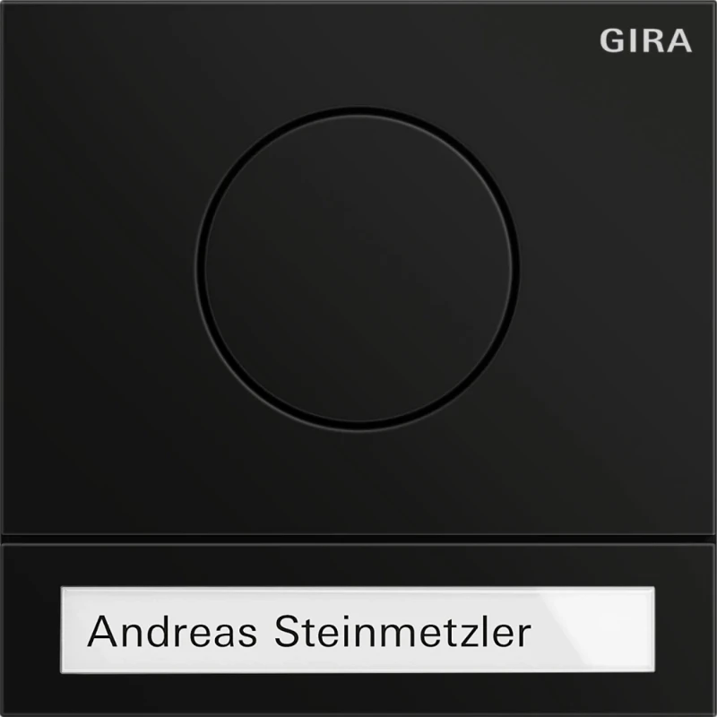 Gira System 106 Deurstationmodule spreken/bellen enkelvoudig zwart 5565925