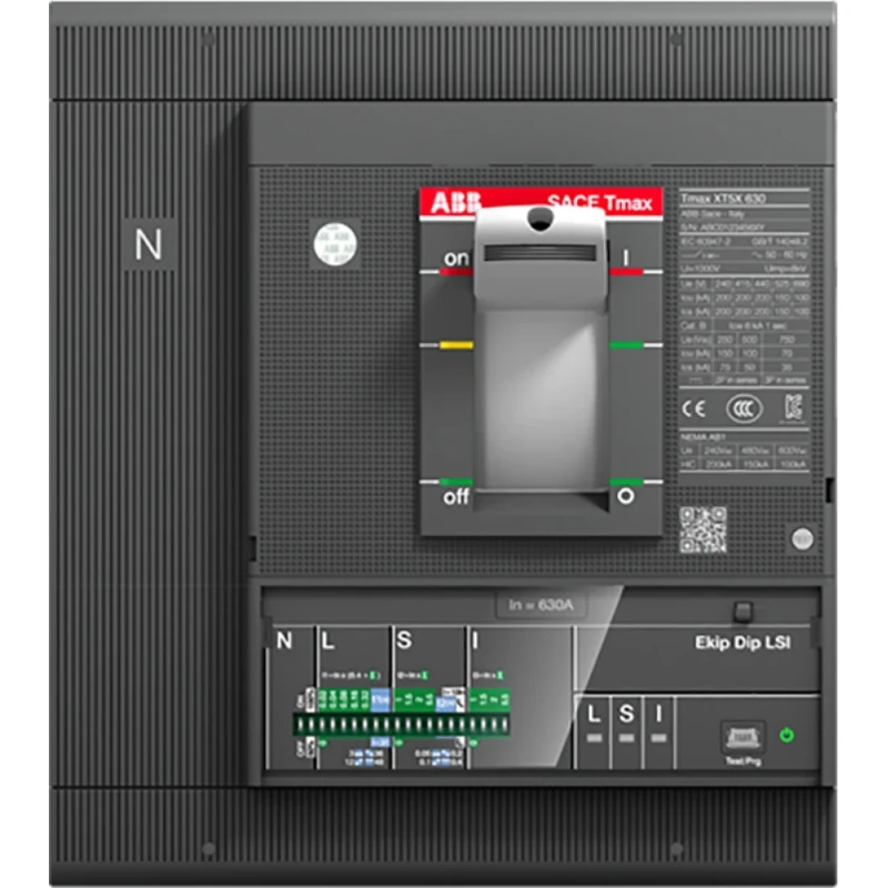 ABB XT5N 400 Ekip Dip LSI In=400 4 polig vast met vooraansluiting electron