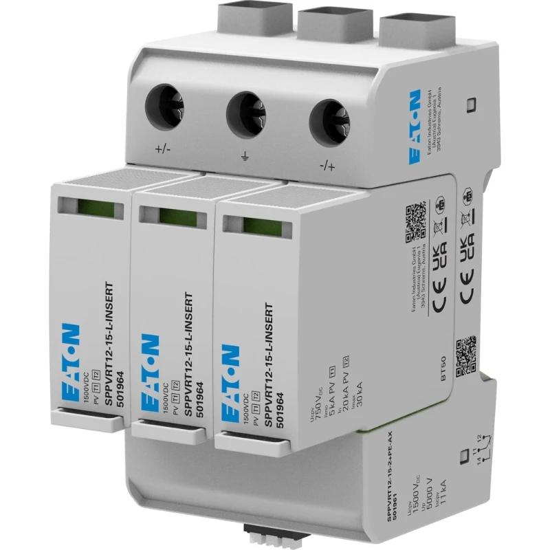 Eaton SPPVRT12-15-2+PE / bliksemstroom- en overspanningsbeveiliging Type 1/