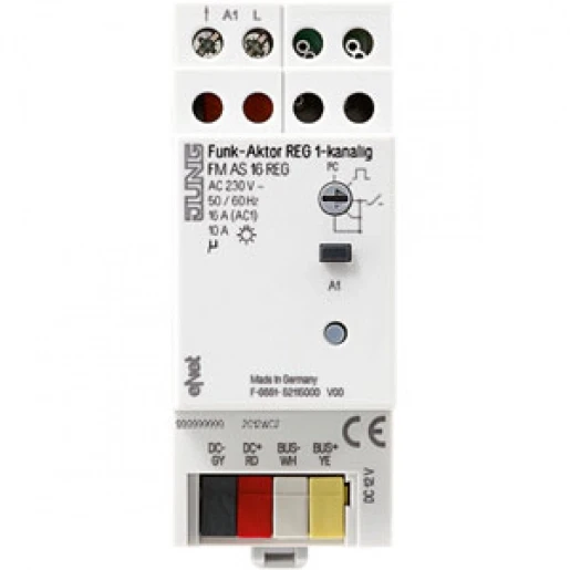 Jung eNet schakelactor 1-kanaals DIN-rail