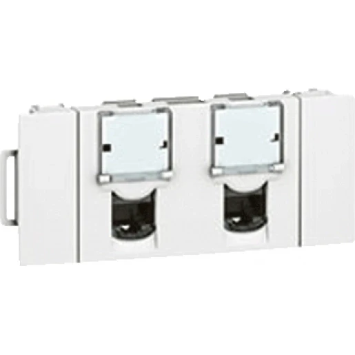 Legrand Mosaic dlp snap-on connectoren cat6 utp 2xrj45