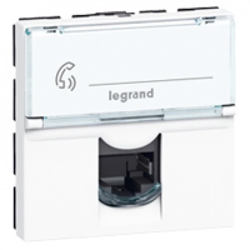 Legrand Mosaic 1xrj45 ftp cat6 2m