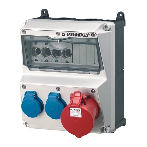 Mennekes AMAXX contactdoos combinatie 2 modules