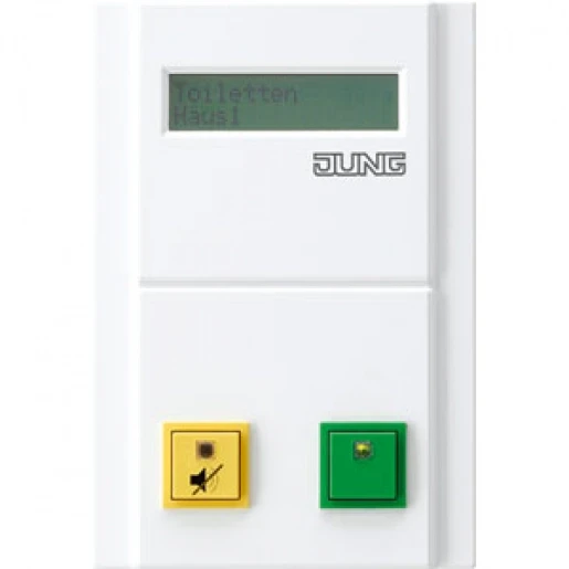 Jung miva dienstkamer terminal 20 oproepen signaleringsset 100x148mm wit NRSDZT20WW