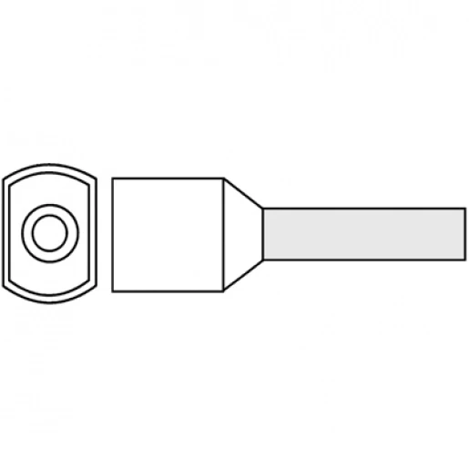 Klemko adereindhuls 0,75mm² 10mm Geïsoleerd Wit