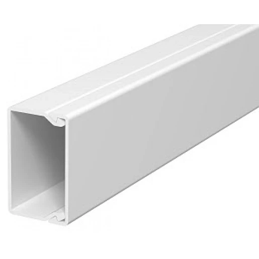 OBO WDK kabelkanaal 2000x40x25mm PVC Bodemperforatie met deksel wit RAL 9010 6191061