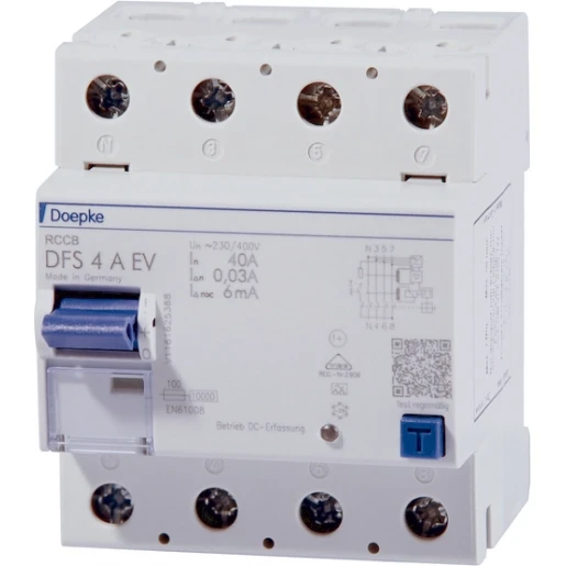 Doepke DFS4 Aardlekschakelaar 2p 40A 0.03A type A 09134018HD