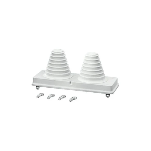 Hensel Mi Aanbouwflens met invoer tulen 2x72 mm WM2 300mm