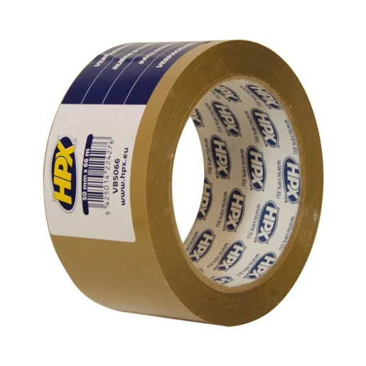 HPX zelfklevende tape 50mmx66m PVC Bruin