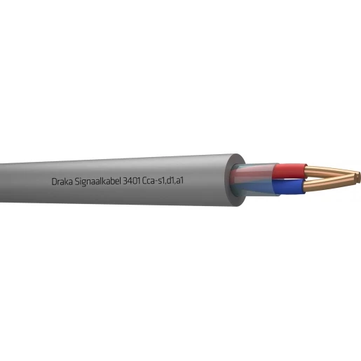 Draka 3400 Cca signaalkabel Grijs 1x2x0,8mm - 500mtr