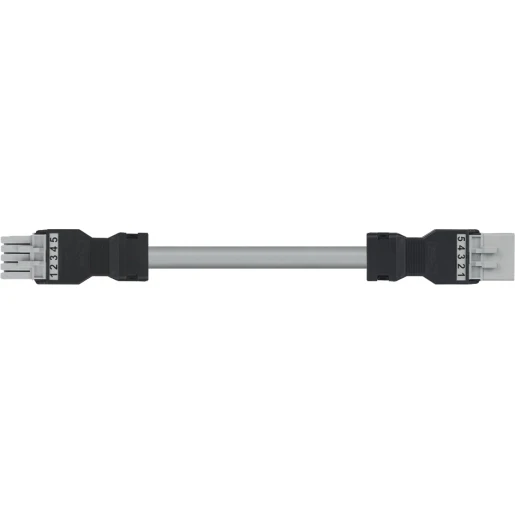 Wago SERIE 891 Patchkabel gebouwinstallatie 5p Contrastekker (female) Stekker 8000mm