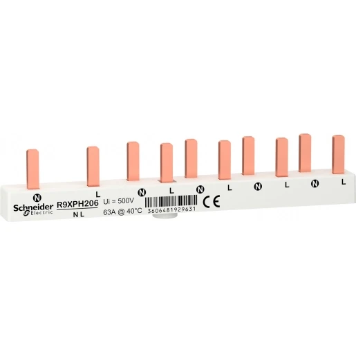 Schneider Electric BUSBAR 1P+N 2P RCCB + 4 MCB (4 PCS)