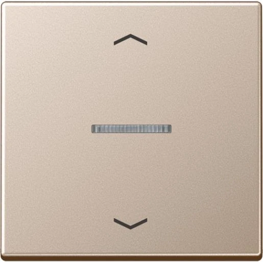Jung A range tastafdekking standaard pijlen a500 champagne enkelvoudig Mat RAL 1013 FMA1700PCH