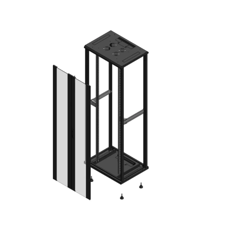 Gigamedia Vloer patchkast AV dubbel VER SP EX 19" 47HE 800x600mm Zwart GGM 704786PVDSPEX