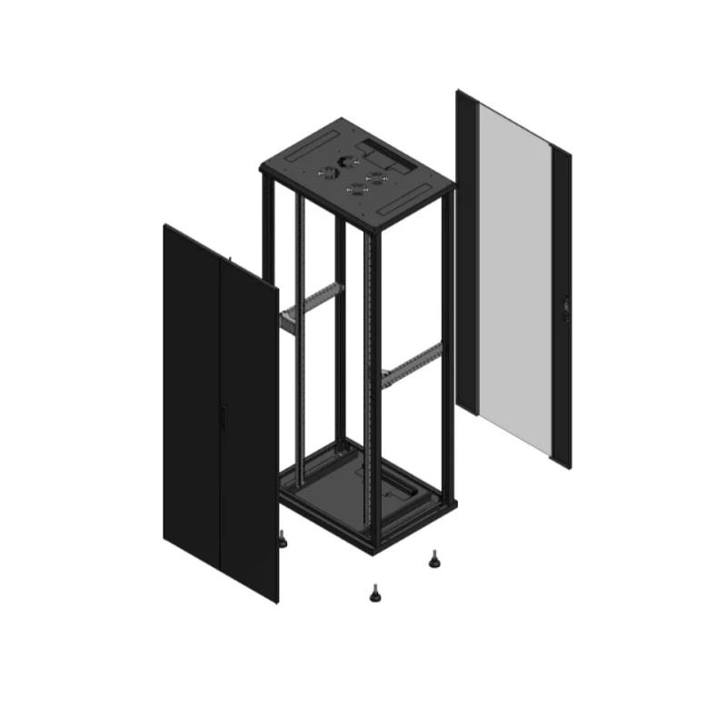 Gigamedia Vloer patchkast AV dubbel TOL AR enkel VER EX 19" 42HE 800x600mm Zwart GGM 704286PTDPVSEX
