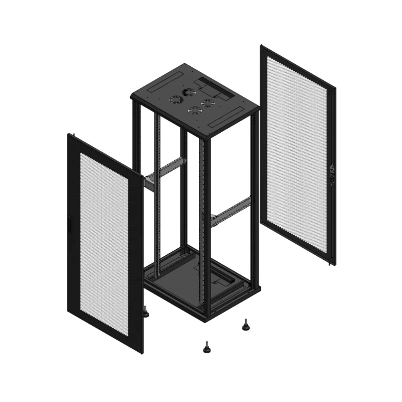 Gigamedia Vloer patchkast AV enkel PER AR enkel PER EX 19" 36HE 800x600mm Zwart GGM 703686PPSPPSEX