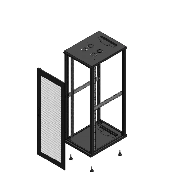 Gigamedia Vloer patchkast AV enkel PER SP EX 19" 36HE 600x800mm Zwart GGM 703668PPSSPEX